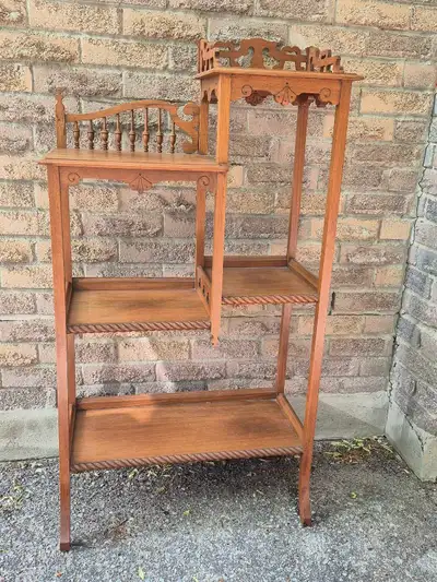 Vintage Wooden Display Shelf, View more