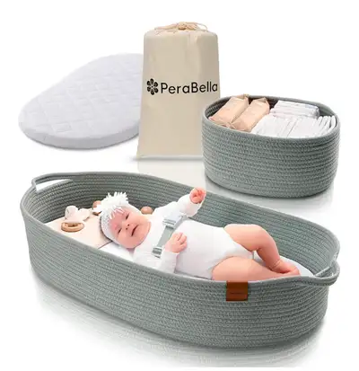 Baby Changing diaper Basket for Baby Dresser- dark green, View more