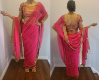 BRAND NEW Traditional Indian Clothing - Sari and Top (size S/M)