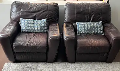 Leather recliner chairs, View more