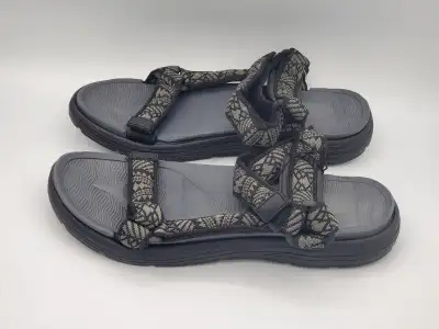 Mens sandals black & gray size 12 brand new/sandales hommes neuf, View more