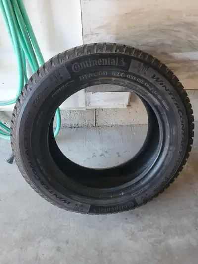 1 Continental Winter Contact SI Plus Tire for Sale. **225/60/R17** Great Condition. (10/32") 90% Tre...