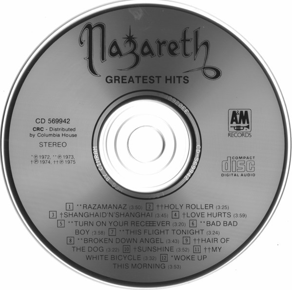 CD-NAZARETH-GREATEST HITS-1975(1995) dans CD, DVD et Blu-ray  à Laval/Rive Nord - Image 3