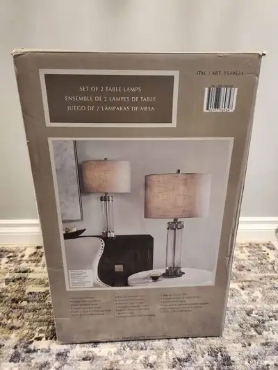 Barnes Modern Table Lamp Antique Dark Nickel Finish, 2-Pack, View more