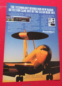 1986 SPARKOMATIC ROAD ALERT AD WITH SPECIAL USAF BOEING 707