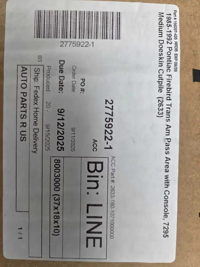 1984-2002 Firebird/Trans Am Carpet  in Other Parts & Accessories in Owen Sound - Image 4