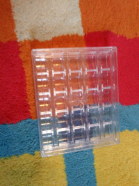 SEWING PLASTIC CASE FOR 20 BOBBIN . CASE ONLY