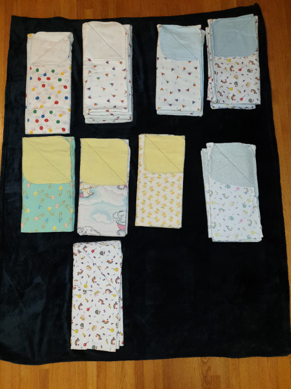Baby Blankets 100% Cotton Flannel made by Great Grandma in Multi-item in Calgary