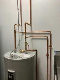 Hot water tank repair and replacement services 
