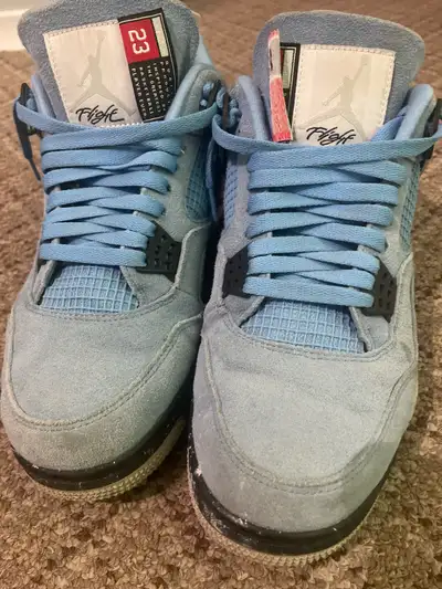 Used University Blue Air Jordan 4’s, View more