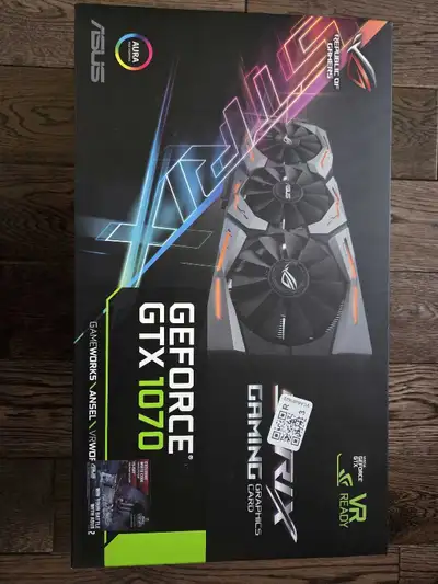 Asus GTX 1070 strix GPU and power supply, View more