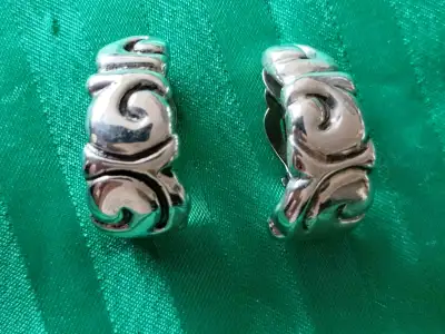 Zuni 925 Solid Silver Clip-On Vintage Earrings , View more