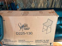Bar stools with back rest: BNIB $75 Moving Sale - Must Go