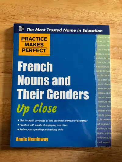 French nouns and their genders up close, View more