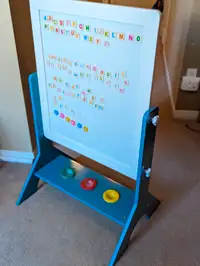 Children's Art easel Magnetic blackboard and white board