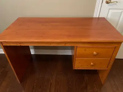 wood desk with drawers, View more