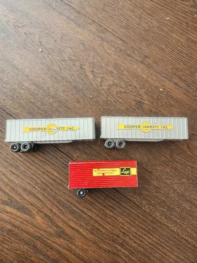 Vintage Matchbox Lesney - Major Packs - Copper Jarrett #M-9 INTERSTATE DOUBLE FREIGHTER trailers onl...