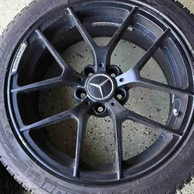 I have a set of 4 Michelin x ice winter tires on Mercedes AMG rims. Tires and rims are in great cond...