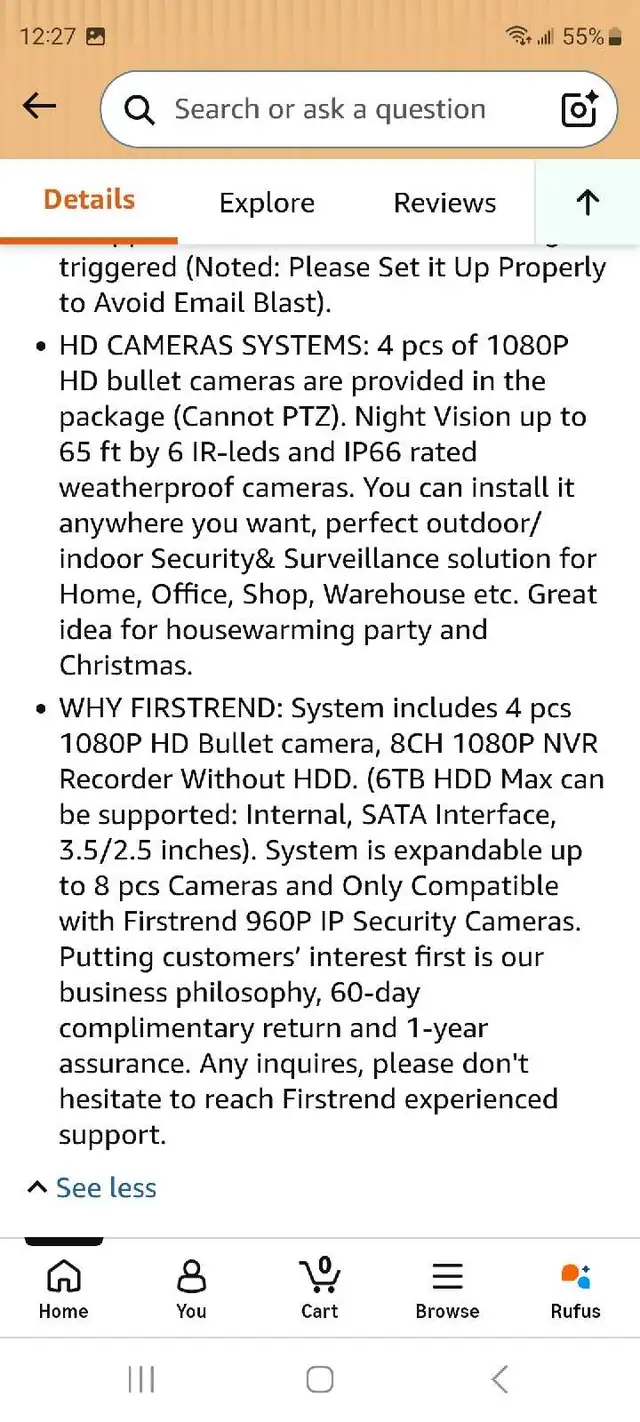 Firstrend security camera system 587819962681927685
