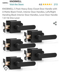 Door handles, set of 5 , *brand new*