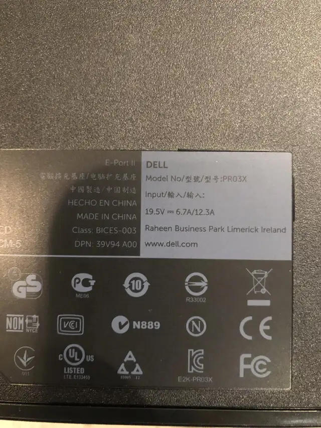 Dell PR03X E-Port II Replicator / Docking Station in Laptop Accessories in Oakville / Halton Region - Image 11