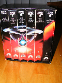 Vintage Star Trek The Movie Collection 6 VHS Tape 1993 Box Set
