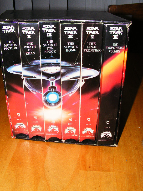 Vintage Star Trek The Movie Collection 6 VHS Tape 1993 Box Set in Arts & Collectibles in Saint John