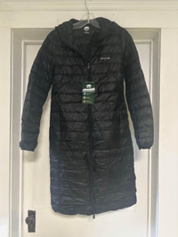 Brand new, with tags - Size XS Black Roots long down jacket 