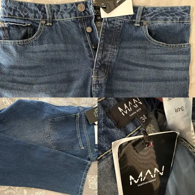 3 BRAND NEW PANTS (2 Cargo , 1 Jean)size 33 & 34 in Men's in Regina - Image 4