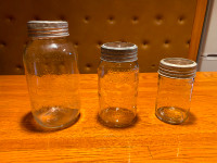 "Crown" Preserving Jars Vintage
