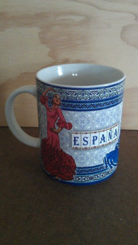 SPAIN / ESPANA FLAMENCO COFFEE MUG: Ceramic, from Madrid / NEW