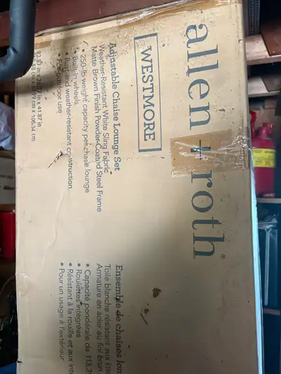 4 New Adjustable Chaise Loungers … estate sale , View more