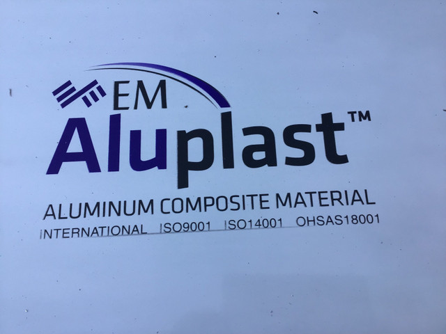 EM Aluplast Aluminum Composite Material Panels 5' x 4' in Other Business & Industrial in Oakville / Halton Region - Image 3