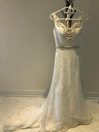 Wedding dress gown and veil
