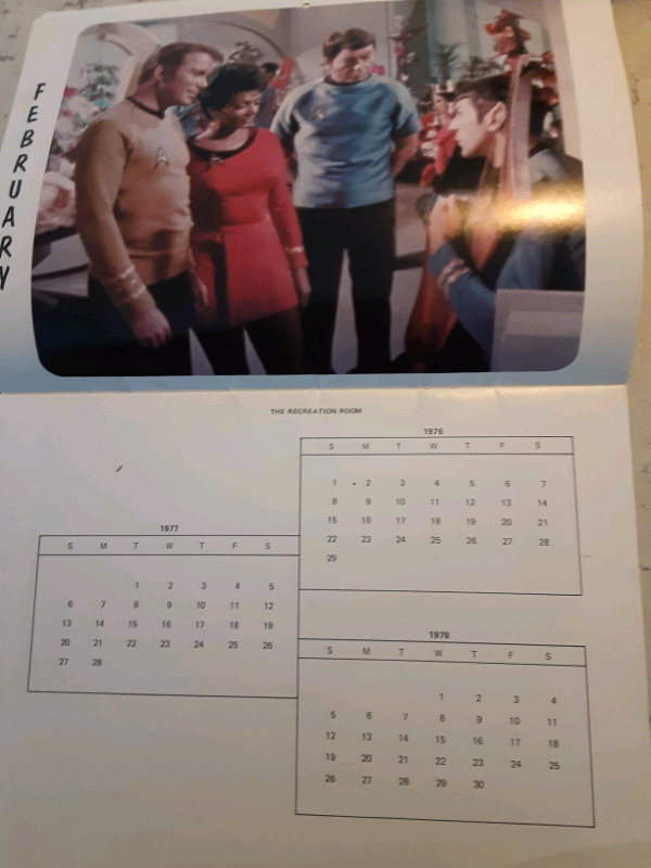 3 year Star Trek calendar1976-78 in Arts & Collectibles in Kitchener / Waterloo - Image 3