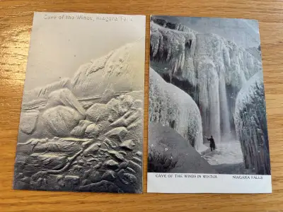 pair of vintage Niagara Falls “cave of the winds” Postcards, View more