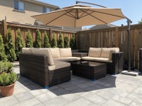 8pcs outdoor sectional patio set with umbrella  Markham / York Region Toronto (GTA) Preview
