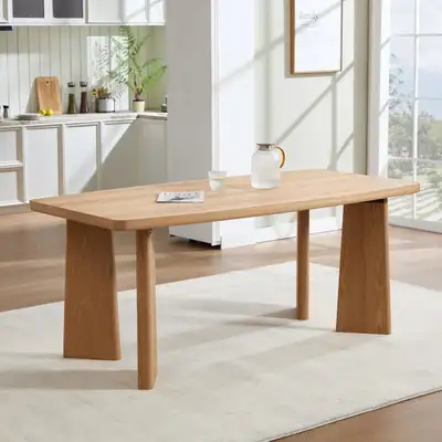 Solid Wood Rectangular Dining Table, View more