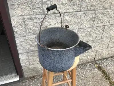 ANTIQUE KITCHEN FARM POTS, KETTLES, STRAINERS, PANS, View more