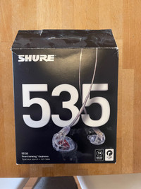 Shure 535 SE clear headphones