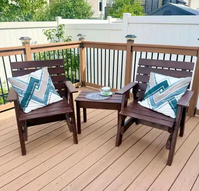 Outdoor set for your porch, deck or patio, View more