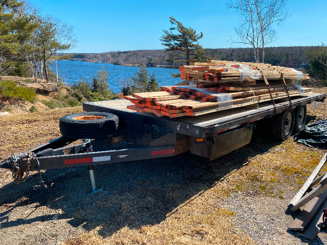 20 foot Frieson flat deck trailer 14000 lb in Cargo & Utility Trailers in Cape Breton
