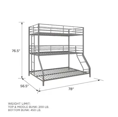 Triple Bunk Bed, View more