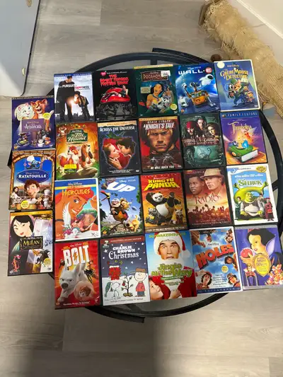 5$/dvd. Whole lot = 220 OBO