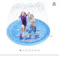 Sprinkler for Kids - 68" Inflatable Splash Pad Outside Play Mat