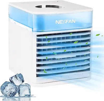Portable Air Conditioner Fan, Personal Mini Evaporative Air Cooler Quiet Desk Fan, Humidifier Mistin...
