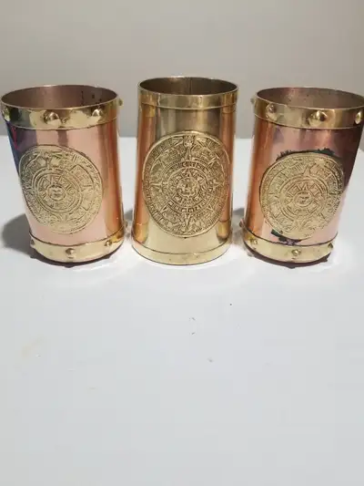 3 Mugs, 1 Cigarette / Cigarillo Box, 1 Ash Tray, 6 Clay Coasters + Holder and 1 Collapsible Wooden B...