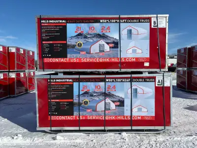 50’x100’x26’ double truss heavy duty structure, View more