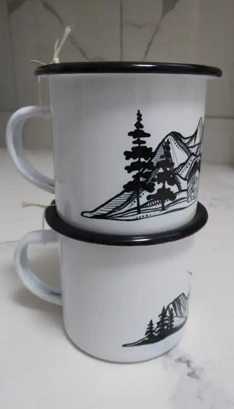 Bear and Mountains, Sunrise/Sunset and Mountains, Camping Mugs in BBQs & Outdoor Cooking in Delta/Surrey/Langley - Image 11