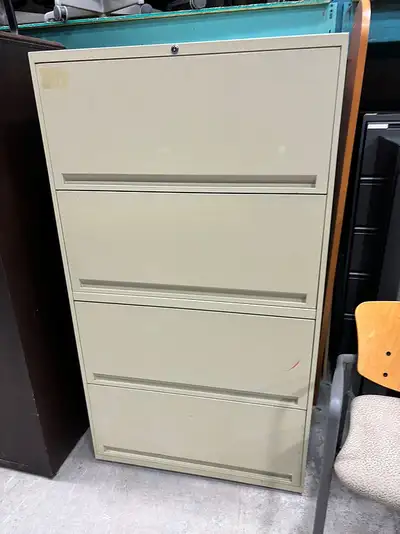 4 Drawer Lateral Filing Cabinet-Used Cabinets-Call Us Now!, View more